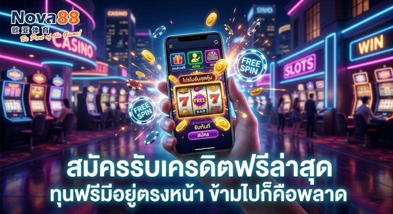 สมัครรับเครดิตฟรีล่าสุด