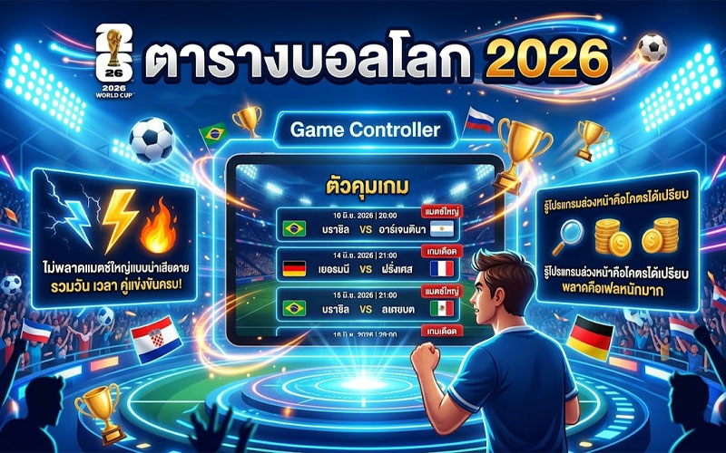ตารางบอลโลก 2026 ครบทุกทีม