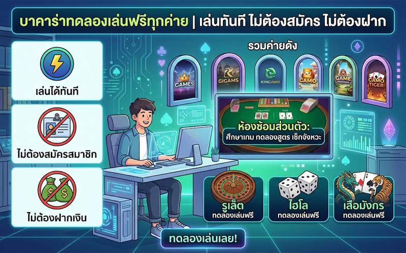 บาคาร่าทดลองเล่นฟรีทุกค่าย