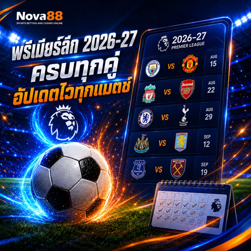 โปรแกรมพรีเมียร์ลีก 2026-27